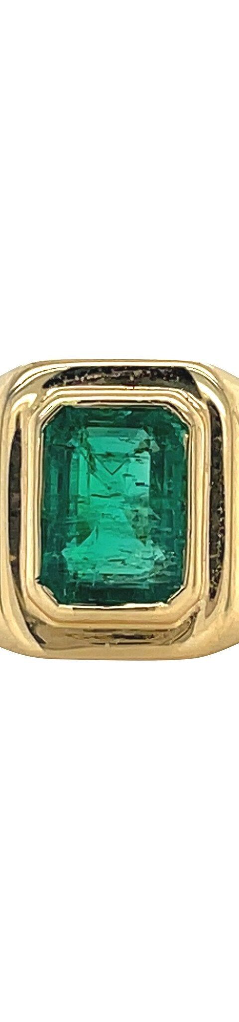 Vintage 18K Gold Ring with Emerald